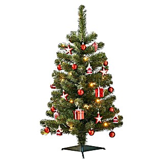 Künstlicher Weihnachtsbaum Joy (Höhe: 90 cm, Grün, LED-Beleuchtung)