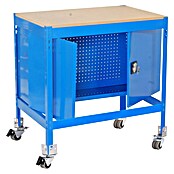 Simonrack Simonwork Banco de trabajo BT0 Locker Mobile (L x Al: 76 x 95 cm, Ancho: 120 cm, Capacidad de carga: 280 kg, Azul)