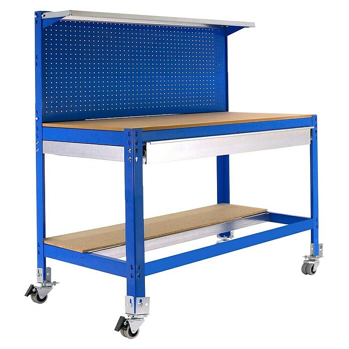Simonrack Simonwork Werkbank (L x H: 61 x 144,5 cm, Breite: 91 cm, Traglast: 280 kg, Blau)