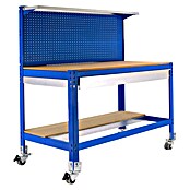 Simonrack Simonwork Werkbank (L x H: 61 x 144,5 cm, Breite: 91 cm, Traglast: 280 kg, Blau)