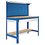 Simonrack Simonwork Werkbank (L x H: 61 x 144,5 cm, Breite: 91 cm, Traglast: 600 kg, Blau)