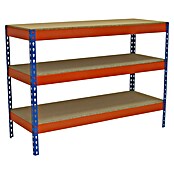 Simonrack Simonwork Werkbank Basic 3 (L x B x H: 90 x 120 x 90 cm, Traglast: 400 kg, Orange/Blau) | BAUHAUS