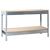 Simonrack Simonwork Werkbank Basic 2 (L x B x H: 90 x 150 x 90 cm, Traglast: 400 kg, Silber) | BAUHAUS