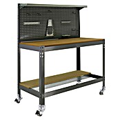 Simonrack Simonwork Banco de trabajo BT3 Mobile (L x An: 61 x 151 cm, Altura de trabajo: 155 cm, Carga soportada: 120 kg, Gris) | BAUHAUS