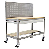 Simonrack Simonwork Werkbank (L x H: 61 x 144,5 cm, Breite: 151 cm, Traglast: 280 kg, Grau)