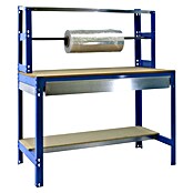 Simonrack Simonwork Werkbank (L x H: 76 x 144,5 cm, Breite: 91 cm, Traglast: 400 kg, Blau)