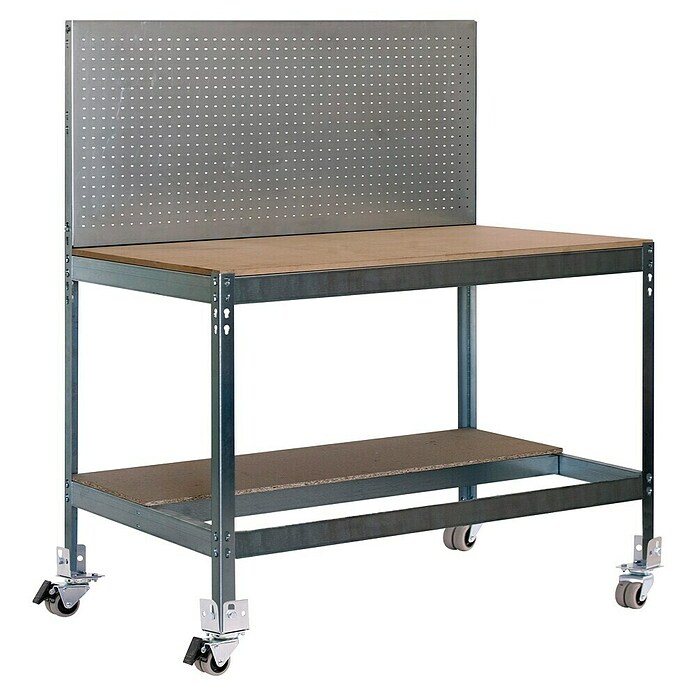 Simonrack Simonwork Banco de trabajo BT2 Box Mobile (L x An: 61 x 151 cm, Altura de trabajo: 152 cm, Carga soportada: 120 kg, Galvanizado) | BAUHAUS