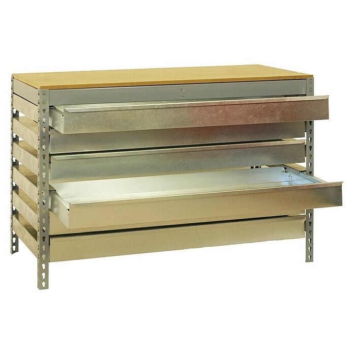 Simonrack Simonwork Werkbank (L x H: 61 x 84,2 cm, Breite: 91 cm, Traglast: 600 kg, Grau)