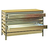 Simonrack Simonwork Werkbank (L x H: 61 x 84,2 cm, Breite: 91 cm, Traglast: 600 kg, Grau)