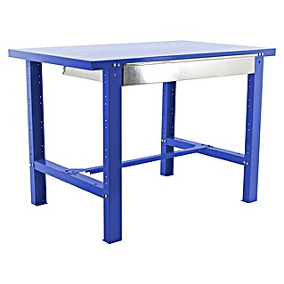 Simonrack Simonwork Werkbank BT6 Metal 1 Box 1200 (L x B x H: 73 x 120 x 83 cm, Traglast: 635 kg, Blau)