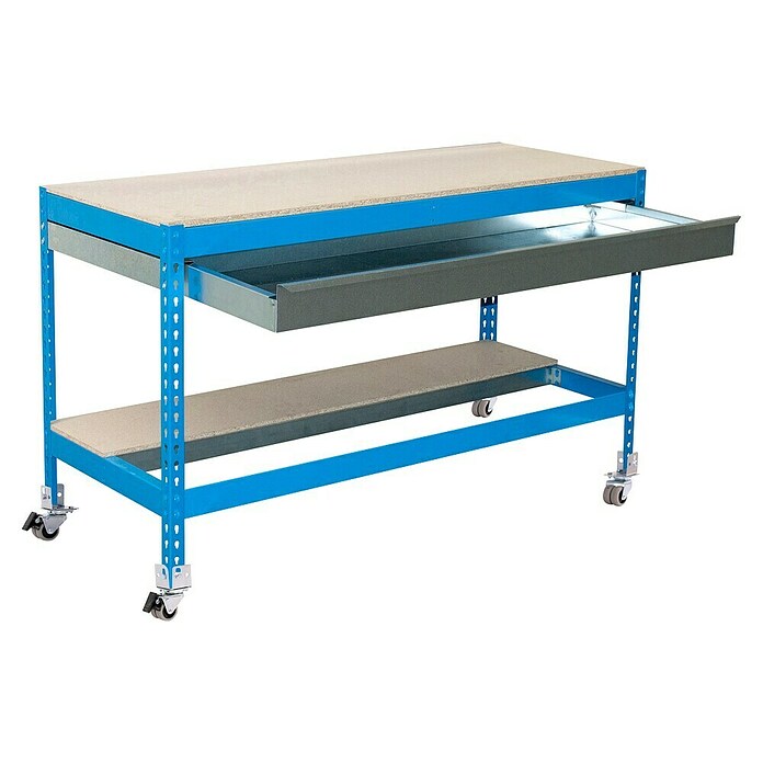 Simonrack Simonwork Werkbank (L x H: 76 x 95 cm, Breite: 120 cm, Traglast: 280 kg, Blau)