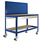 Simonrack Simonwork Banco de trabajo BT2 Box Mobile (L x Al: 61 x 144,5 cm, Ancho: 151 cm, Capacidad de carga: 280 kg, Azul)