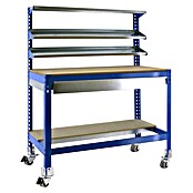 Simonrack Simonwork Werkbank (L x H: 61 x 144,5 cm, Breite: 91 cm, Traglast: 280 kg, Blau)