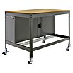 Simonrack Simonwork Banco de trabajo BT0 Locker Mobile (L x Al: 76 x 95 cm, Ancho: 120 cm, Capacidad de carga: 280 kg, Gris)