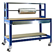 Simonrack Simonwork Werkbank MOBILE BT4 BOX (L x B: 76 x 151 cm, Arbeitshöhe: 152 cm, Belastbarkeit: 120 kg, Blau) | BAUHAUS