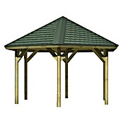 Karibu Pavillon Oslo 2 Set (Durchmesser: 448 cm, Grün, Natur)