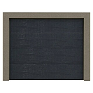 Solid Elements Garagentor Eco Solid Pro (B x H: 2.500 x 2.125 mm, Anthrazitgrau/Weiß, Woodgrain)