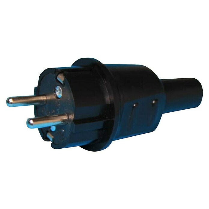 Zaščitni vtikač P-1  (Barva: Črna, Guma) | 3330 - Stecker innen | CBGA - Stecker/Kupplungen | CBG - Stecker, Kupplungen Lampenfassungen | CB - Elektroinstallation | C - Elektro | BAUHAUS