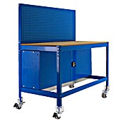 Simonrack Simonwork Banco de trabajo BT2 Locker Mobile (L x Al: 61 x 144,5 cm, Ancho: 121 cm, Capacidad de carga: 280 kg, Azul)