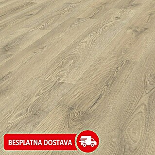 LOGOCLIC Laminat Sierra Hrast (Rustikalni pod, 1.285 x 192 x 7 mm)