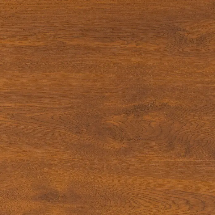 Solid Elements Garagentor Solid Pro - B x H: 2.375 x 2.125 mm, Golden Oak/Weiß - Detailaufnahme einer warmen, braunen Holzoberfläche mit deutlicher Maserung und Textur.