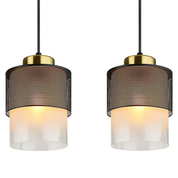 Globo Lámpara colgante Olga (60 W, L x An x Al: 91 x 16 x 120 cm, Negro, Negro) | BAUHAUS