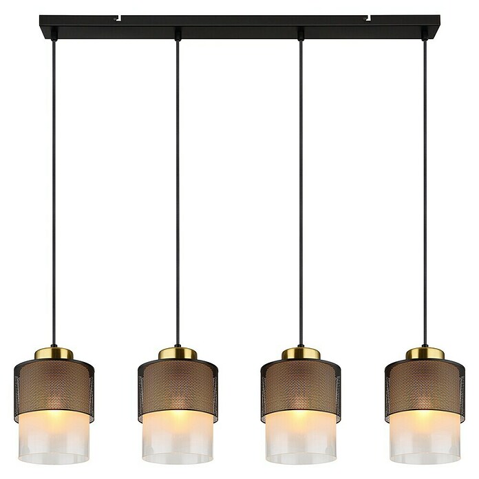 Globo Lámpara colgante Olga (60 W, L x An x Al: 91 x 16 x 120 cm, Negro, Negro) | BAUHAUS