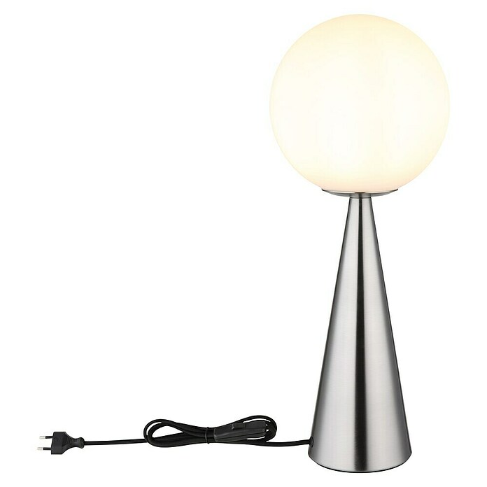 Globo Lámpara de sobremesa Pinpal (Ø x Al: 20 x 49,5 cm, Plata, Plata) | BAUHAUS