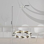 Globo Karilion LED viseća svjetiljka  (36 W, Ø x V: 55 x 130 cm, Srebrna) | BAUHAUS