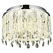 Globo Klunka Okrugla stropna LED svjetiljka  (38 W, Ø x V: 40 x 26 cm, Srebrna, Topla bijela) | BAUHAUS