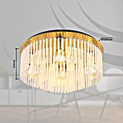 Globo Gorley Plafón redondo (60 W, Ø x Al: 50 x 25 cm, Oro, Oro) | BAUHAUS