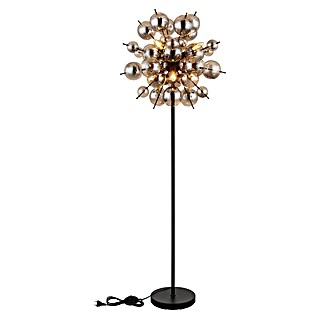 Globo Udo Stehleuchte (25 W, Höhe: 155 cm, Schwarz matt, Rauch)