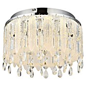 Globo Klunka Okrugla stropna LED svjetiljka  (38 W, Ø x V: 40 x 26 cm, Srebrna, Topla bijela) | BAUHAUS