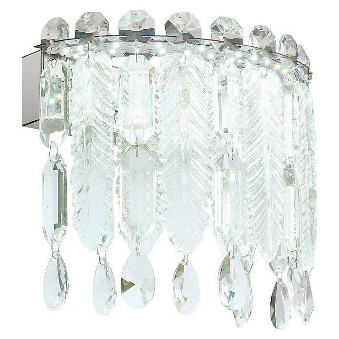 Globo Klunka Zidna LED svjetiljka  (12 W, D x Š x V: 10 x 28 x 24,5 cm, Srebrna, Topla bijela) | BAUHAUS