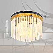 Globo Gorley Deckenleuchte rund (40 W, Ø x H: 32 x 23 cm, Klar, Gold matt) | BAUHAUS