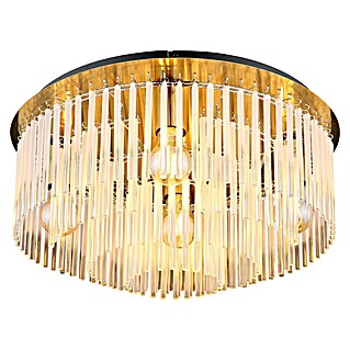 Globo Gorley Plafón redondo (60 W, Ø x Al: 50 x 25 cm, Oro, Oro)