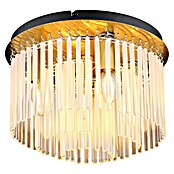 Globo Gorley Deckenleuchte rund (40 W, Ø x H: 32 x 23 cm, Klar, Gold matt) | BAUHAUS