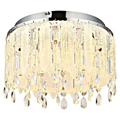 Globo Klunka Okrugla stropna LED svjetiljka  (38 W, Ø x V: 40 x 26 cm, Srebrna, Topla bijela) | BAUHAUS