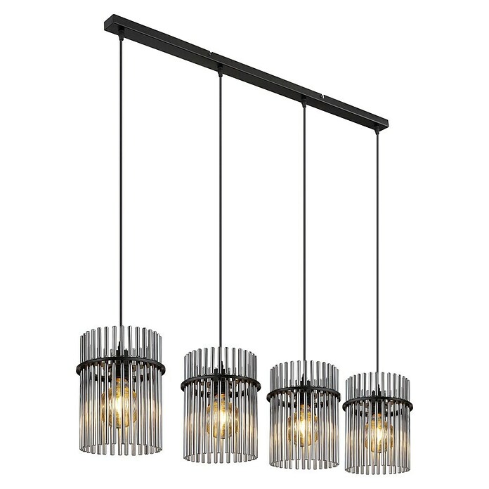 Globo Gorley Lámpara colgante (60 W, L x An x Al: 110 x 20 x 140 cm, Negro, Negro) | BAUHAUS