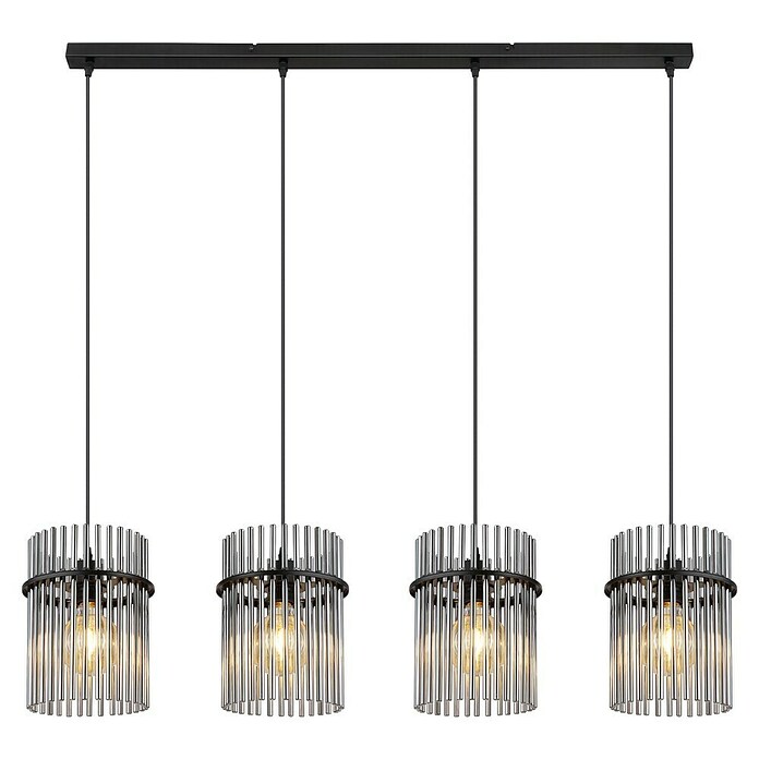 Globo Gorley Lámpara colgante (60 W, L x An x Al: 110 x 20 x 140 cm, Negro, Negro) | BAUHAUS