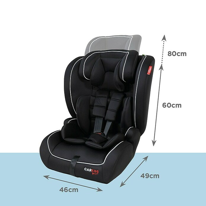 Carkids Autozitje Luca I-Size (Zwart / Wit, Passend bij: Lengte kind: 76 - 150 cm) | BAUHAUS
