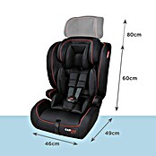 Carkids Autozitje Luca I-Size (Zwart / Rood, Passend bij: Lengte kind: 76 - 150 cm) | BAUHAUS
