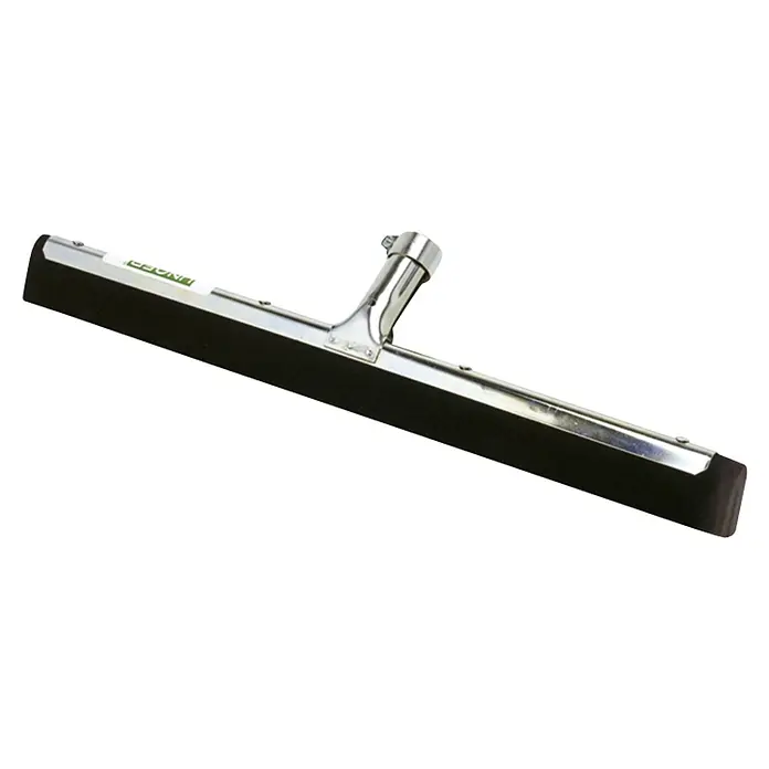 Unger Wasserschieber WaterWand Standard - 45 cm, Stahl/Moosgummi - Dies ist ein Fensterwischer mit einem schwarzen Gummiblatt und einem silbernen Metallgriff, der für professionelle Reinigungsarbeiten verwendet wird.
