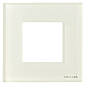 Niessen Zenit Marco (Cristal blanco, x 1, Plástico, Montaje en la pared)