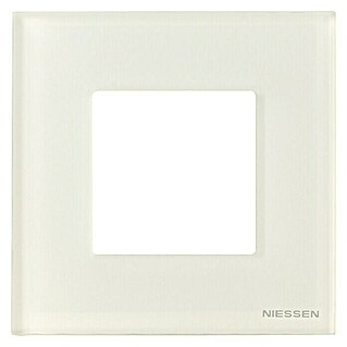 Niessen Zenit Marco (Cristal blanco, Modelo de mecanismos: x 1, Plástico)