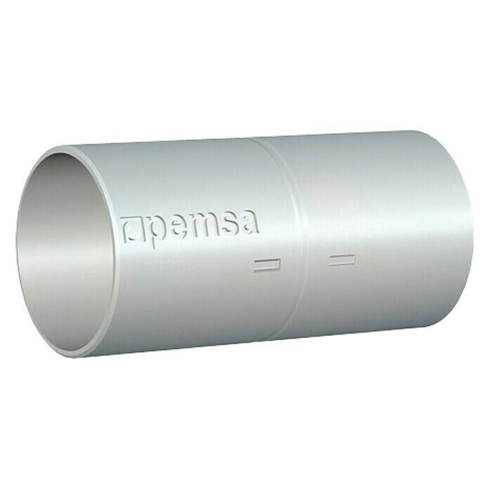 Rexel Empalme para tubo metálico (EN 25, Metal, Blanco)