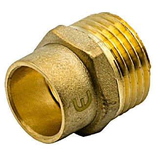 Enlace soldar-roscar de latón (1″)