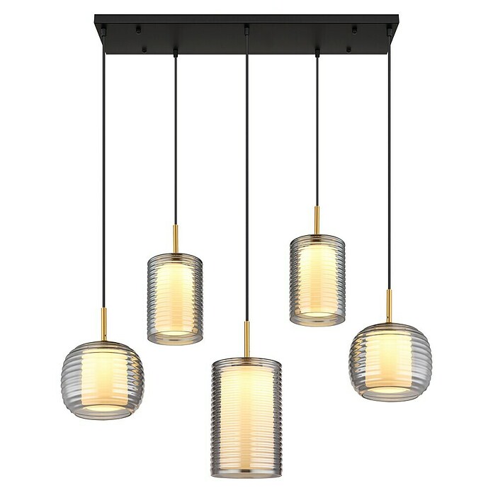 Globo Viseća LED svjetiljka Lampigna  (40 W, D x Š x V: 93 x 31,5 x 150 cm, Crna) | BAUHAUS