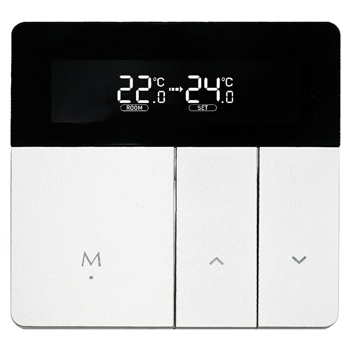 Termostato digital Plus I-V (Blanco/Negro, Ámbito de uso: Calefacción por suelo) | BAUHAUS