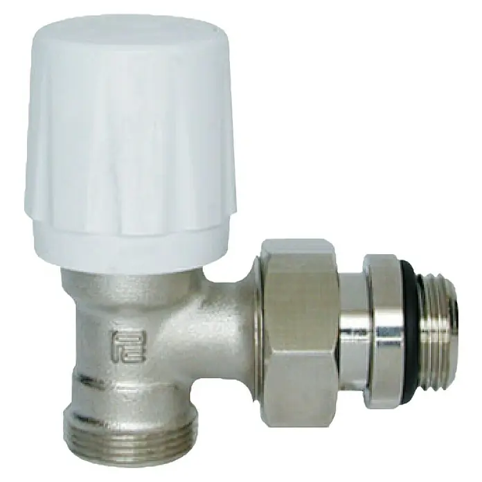 Válvula para radiador + detentor Multicapa termostatizable - Diámetro: 16 mm, ½″ - Válvula de radiador con cabezal termostático y conector para tubos de calefacción, regula flujo de calor.